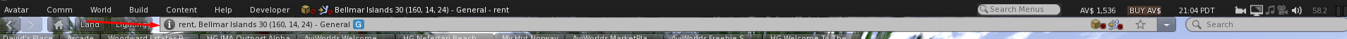 Viewer address bar example